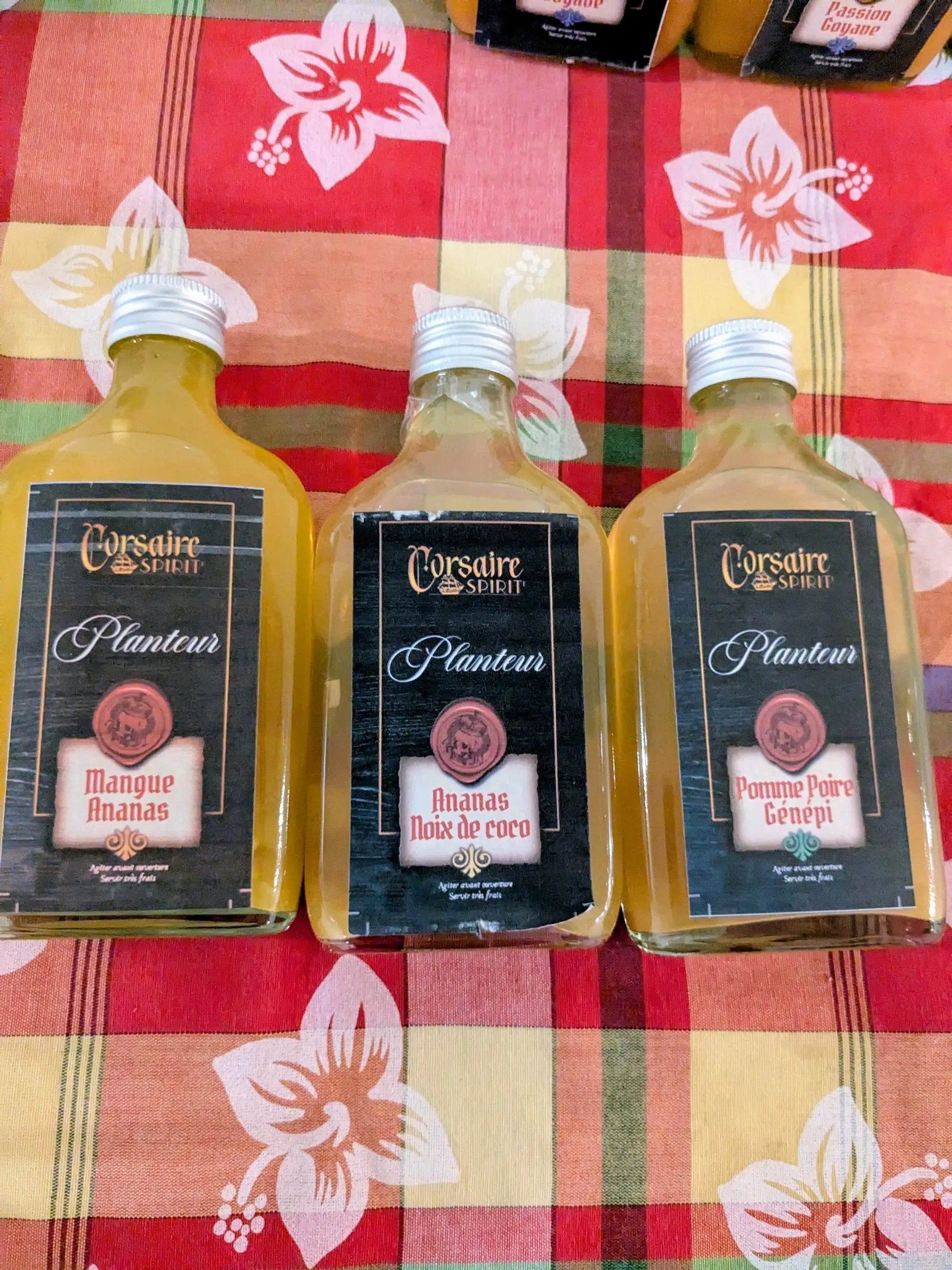 Trio Planteurs Mangue Ananas, Ananas Coco, Pomme Poire Génépi 20cl CORSAIRE SPIRIT'